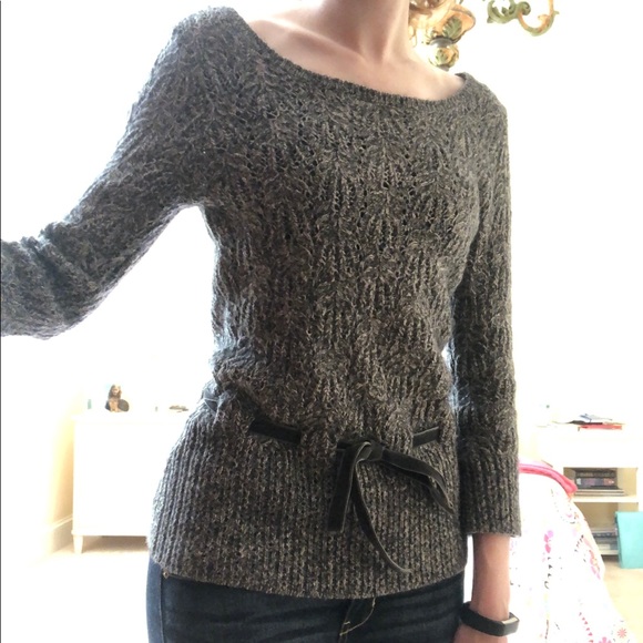Ann Taylor Gray Knit Sweater - Picture 6 of 6